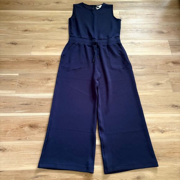 SPANX AirEssentials Sleeveless Jumpsuit Navy 1X Regular